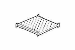 Tablette télescopique 1U prof 825mm sur 4 montants 19pouces