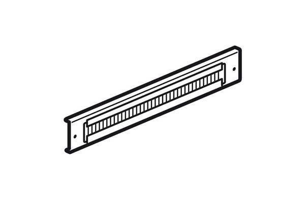 Trappe à balais hauteur 100mm pour baie LCS³ largeur ou prof