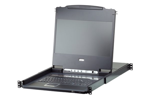 ATEN CL6708MW Console LCD QWERTY US KVM 8 PORTS DIV/USB