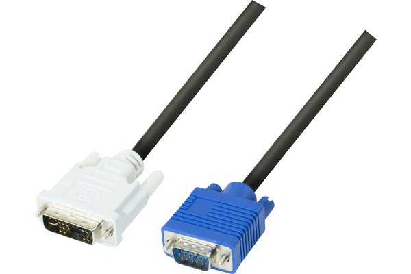 CORD.ECRAN DVI-A/VGA HD15M -3M
