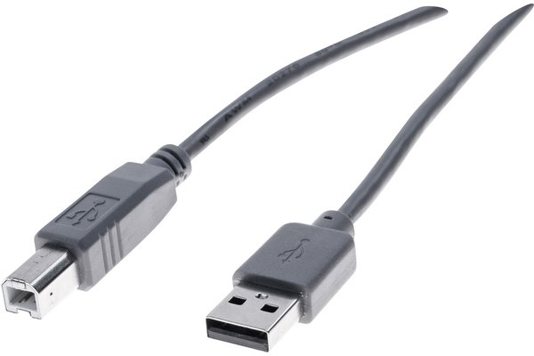 CORDON ECO USB 2.0 A / B GRIS - 3