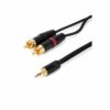 CORDON  JACK 3,5 ST M / 2 RCA M DE 10M