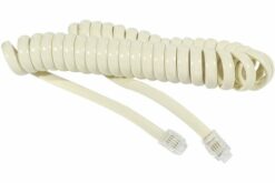 CORDON TEL SPIRALE IVOIRE- 2 M