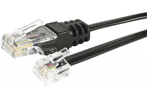 CORDON TELEPHONIQUE RJ11 / RJ45 - 1 m