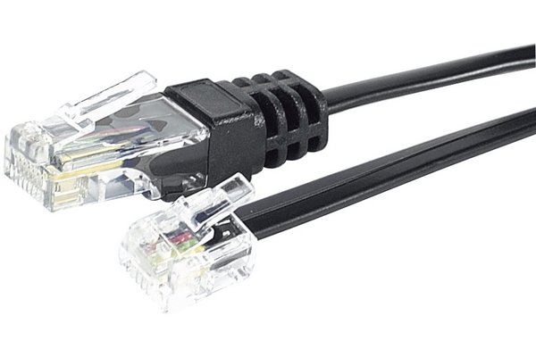 CORDON TELEPHONIQUE RJ11 / RJ45 - 10 m
