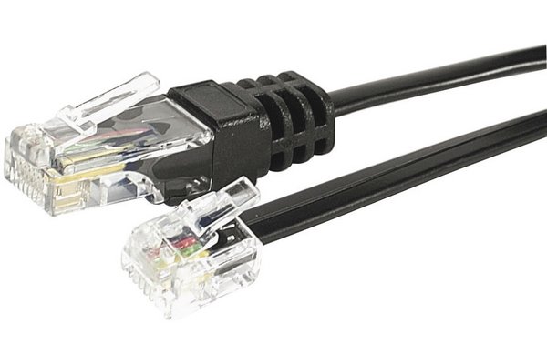 CORDON TELEPHONIQUE RJ11 / RJ45 - 3 m