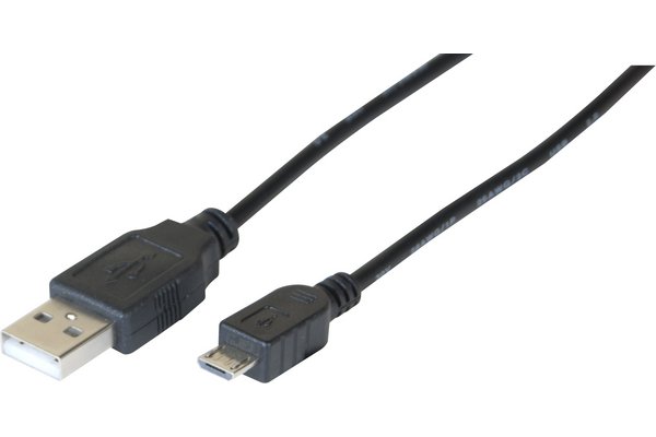 CORDON USB 2.0 ECO A / MICRO B NOIR -3 M