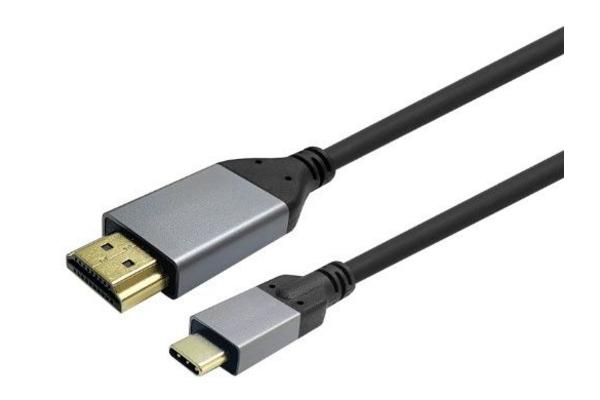 CORDON VIDEO 4K@60hZ USB C MALE VERS HDMI MALE DE 10 M