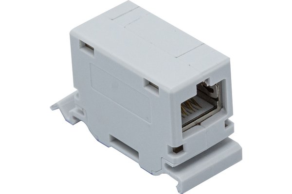 COUPLEUR RAIL DIN RJ45 CAT6A STP