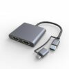 Carte écran USB 3.0 double HDMI 4k + 1080p sur USB-A /C