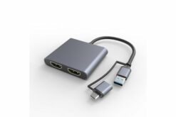 Carte écran USB 3.0 double HDMI 4k + 1080p sur USB-A /C