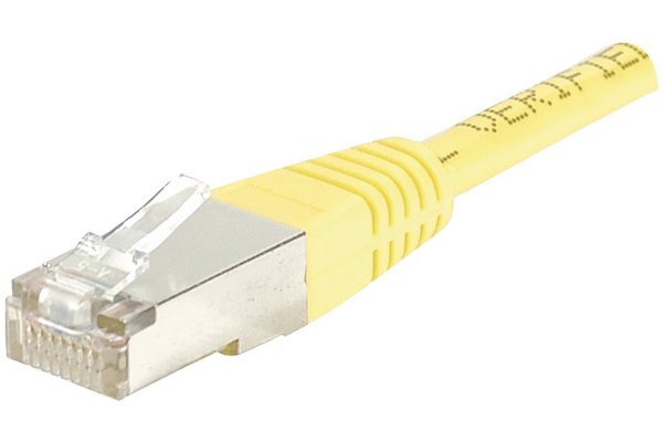 Cordon RJ45 CAT 6 F/UTP jaune - 7 m