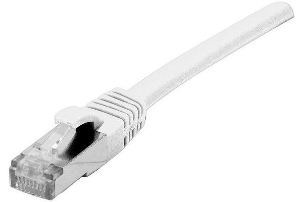 Cordon RJ45 certifié GRS CAT 6 F/UTP SNG blanc - 1 m