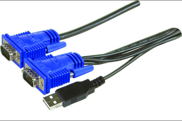 Dexlan cordon combo kvm VGA+USB - 5