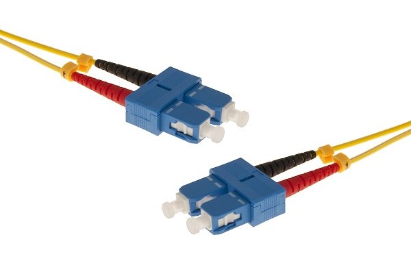 Jarretière duplex HD OS2 SC-UPC/SC-UPC jaune - 5 m