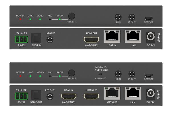 Kit extendeur HDBaseT-4K@60Hz 4:4:4-100m-PoC-e-ARC-Ethernet