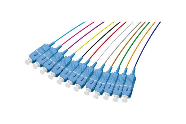 Lot de pigtails OS2 G652D SC-UPC Low Loss 900µm 12 couleurs