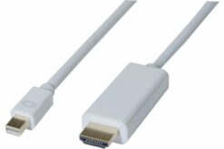 Mini DP 1.1 vers  HDMI blanc  - 3m