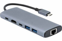 MiniDock USB-C HDMI GigaLan PXE 2xUSB-A +USB-C 10G PD100W
