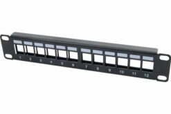 PANNEAU 10" 1U 12 PORTS KEYSTONE