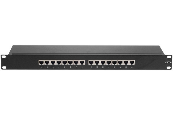 PANNEAU 19" 1U 16 PORTS CAT6 STP