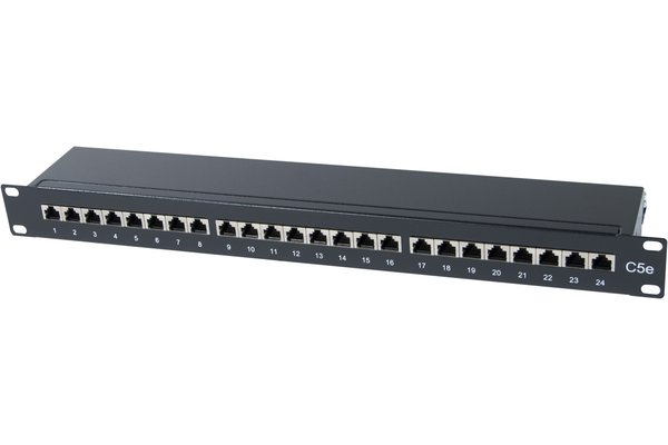 PANNEAU 19" 1U 24 PORTS CAT5e STP