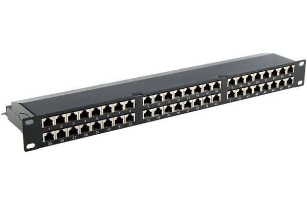 PANNEAU 19" 1U 48 PORTS CAT6 STP