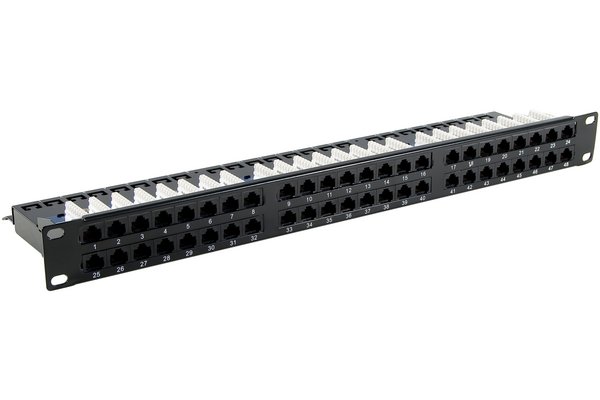 PANNEAU 19" 1U 48 PORTS CAT6 UTP
