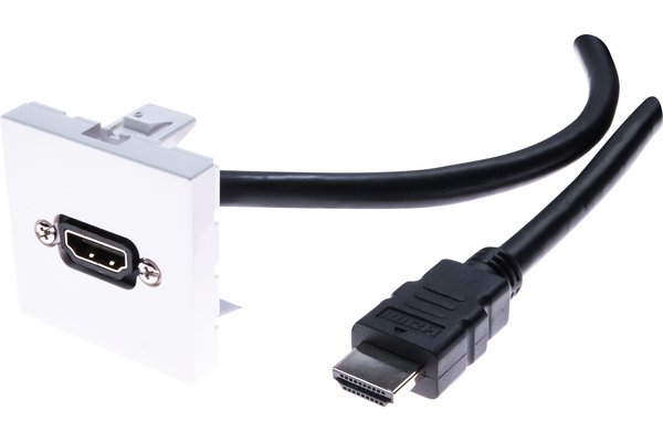 Plastron HDMI F/M coudé - 15m
