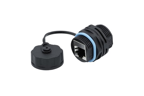 TRAVERSEE RJ45 CAT.6A ETANCHE AVEC BOUCHON