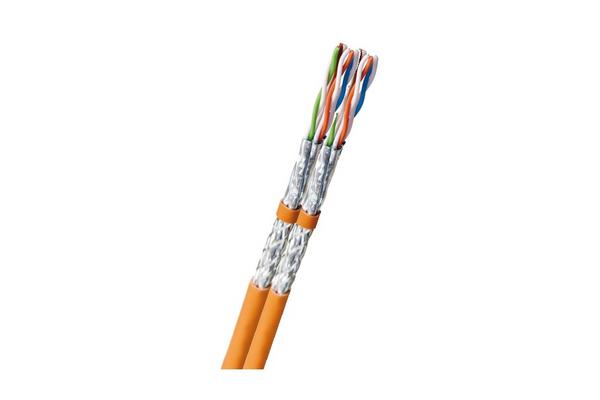 EKIVALAN DOUBLE MONO S/FTP CAT7A ORANGE LS0H AWG22 RPC B2ca