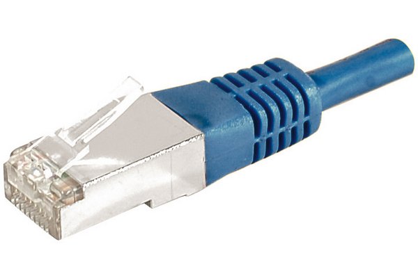 Cordon RJ45 catégorie 6A F/UTP bleu - 3 m