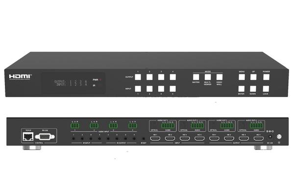 ALTIMIUM - Matrice HDMI 4x4 - 4K@60Hz 4:4:4-18Gbps-Seamless-multiview
