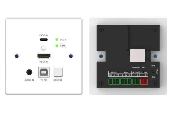 ALTIMIUM - Wallplate HDBaseT-4K@60Hz-HDMI/USBC-UK (Avec récepteur)