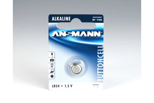 ANSMANN Piles alcalines 5015313 LR54 blister de 1