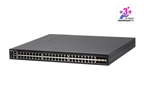 ATEN ES0154P Switch Niv 2+ 48P Gigabit PoE+ & 6 SFP28 25Gbp