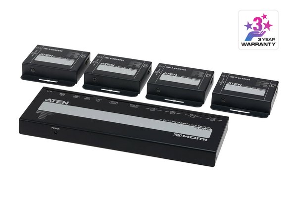 ATEN VS1824KIT DISTRIBUTEUR 4PORTS HDMI 4K SUR RJ45 AVEC RE
