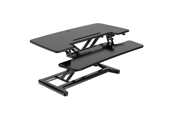 BAKKERELKHUISEN Support bureau assis-debout Riser 2 Noir