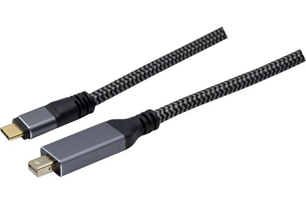 CORDON-CONVERTISSEUR USB-C vers Mini Displayport 2m