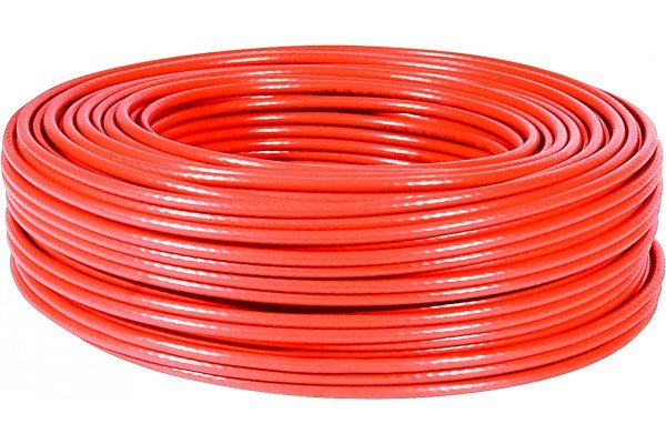 Câble multibrin S/FTP CAT6 rouge - 100 m