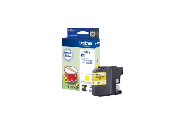 Cartouche BROTHER LC22UY - Yellow