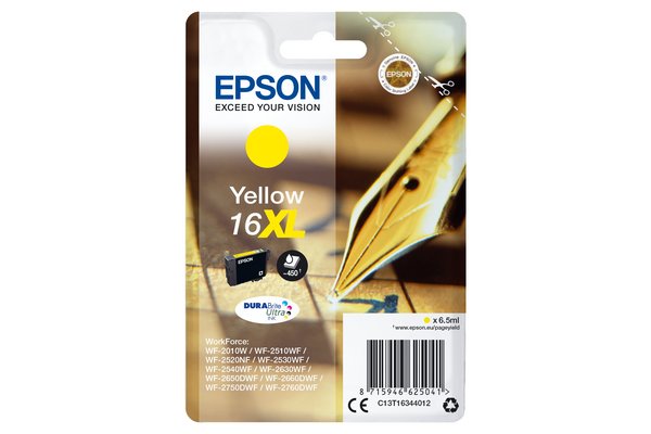 Cartouche EPSON C13T16344012 16XL - Yellow
