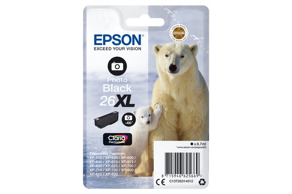 Cartouche EPSON C13T26314012 26XL - Noir