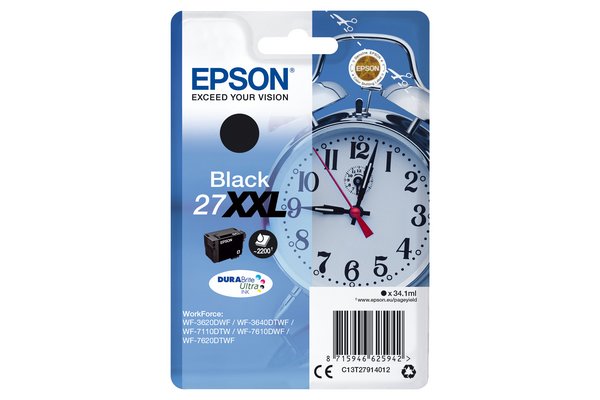 Cartouche EPSON C13T27914012 27XXL - Noir