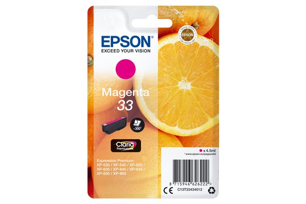 Cartouche EPSON C13T33434012 - Magenta