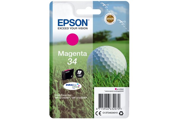 Cartouche EPSON C13T34634010 - Magenta