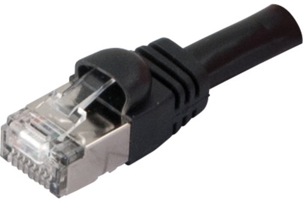 Cordon RJ45 VoIP catégorie 6 S/FTP snagless noir - 6 m