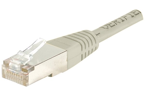 Cordon RJ45 catégorie 5e F/UTP gris - 0.5 m