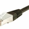 Cordon RJ45 catégorie 5e F/UTP noir - 0,15 m