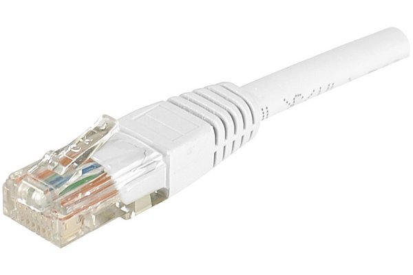 Cordon RJ45 catégorie 5e U/UTP blanc CCA - 0